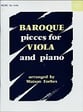 BAROQUE PIECES FOR VIOLA AND PIANO cover